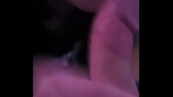 Close up sloppy big tits wife blowjob