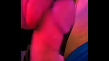 Close up sloppy big tits wife blowjob