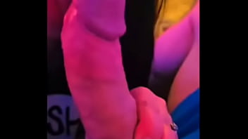 Close up sloppy big tits wife blowjob