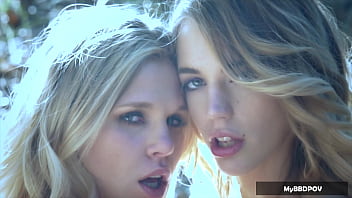 Enchanted lesbian fun with black eden & scarlet red