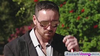 Tiny aria and raquel shared with neighbors huge cock