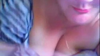 Large woman teasing her body