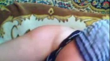 Large woman teasing her body