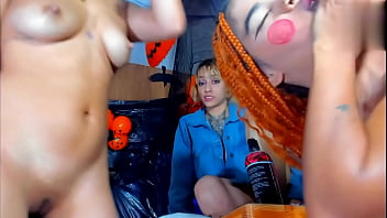 Finger party for this whore in the ass and pussy