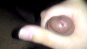 Hairy straight guy experiments with virgin ass and cums