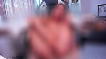 Finger masturbation on a chair foot fetish