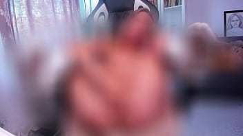 Finger masturbation on a chair foot fetish