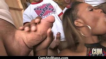 Swallowing sperm makes her horny 7