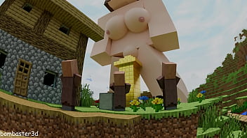 Villagers build giant dick with cum system for giant jenny