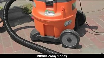 Desperate teen naked in public and fucks to pay rent 6