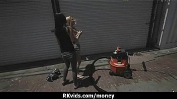 Desperate teen naked in public and fucks to pay rent 6