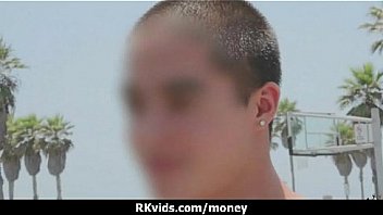 Desperate teen naked in public and fucks to pay rent 6