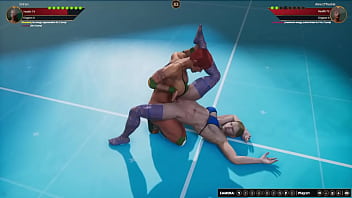 Shiran vs aine nf3d lesbian sexual combat battle