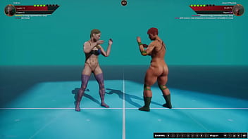 Shiran vs aine nf3d lesbian sexual combat battle