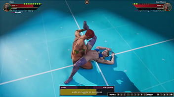 Shiran vs aine nf3d lesbian sexual combat battle