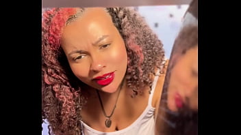 Giantess bbw ebony fart and vore fantasy with tiny husband