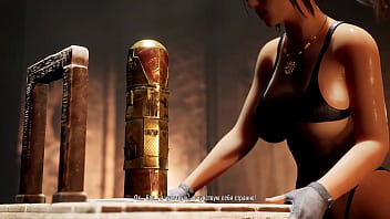 An ancient runic dildo smashed lara's skilled ass 3d hentai