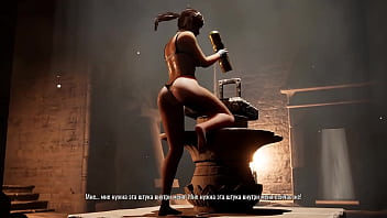 An ancient runic dildo smashed lara's skilled ass 3d hentai