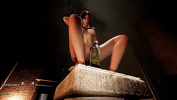 An ancient runic dildo smashed lara's skilled ass 3d hentai