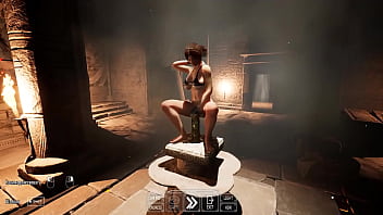 An ancient runic dildo smashed lara's skilled ass 3d hentai