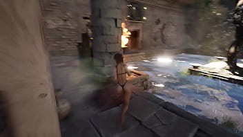 An ancient runic dildo smashed lara's skilled ass 3d hentai