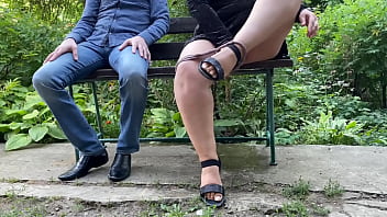 The lustful step son wanted his step mother's panties with fresh urine he got them from her