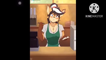 A sexy fuwwy gives her tits for your drink