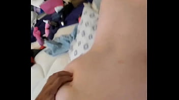 Plugging her while i fuck ass cumshot