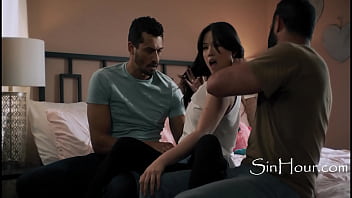 Small girl lulu chu has a threesome with 2 large dudes lulu chu damon dice tommy alex jones