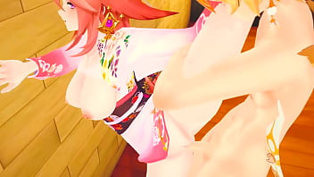 Yae miko fucks you in her kimono genshin impact