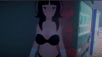 Roxanne walking naked on the street