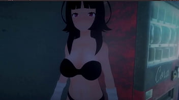 Roxanne walking naked on the street