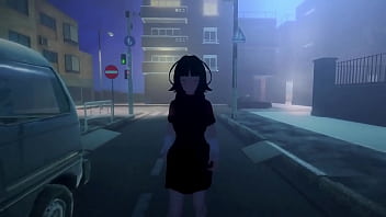 Roxanne walking naked on the street