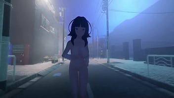 Roxanne walking naked on the street