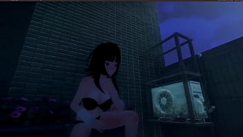 Roxanne walking naked on the street Roxanne walking naked on the street