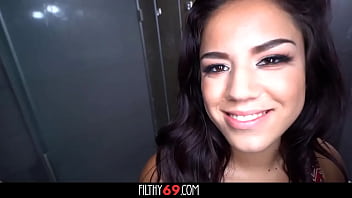 My horny stepsister joins me in the shower for a good fuck