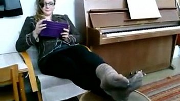 Mrs teacher and her nylonfeet 2