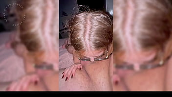 My friend came over to study but she really came to give me a blowjob