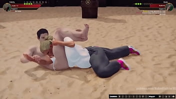 Felicity vs rosie nf3d mixed mma combat femdom