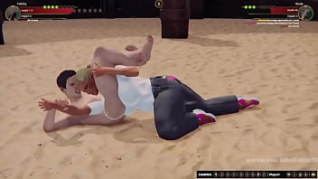 Felicity vs rosie nf3d mixed mma combat femdom