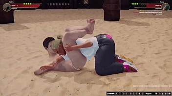 Felicity vs rosie nf3d mixed mma combat femdom