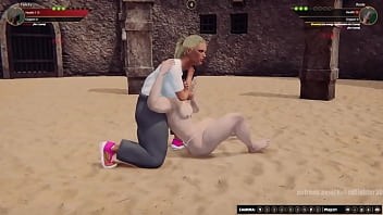 Felicity vs rosie nf3d mixed mma combat femdom