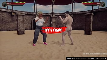 Felicity vs rosie nf3d mixed mma combat femdom