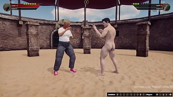 Felicity vs rosie nf3d mixed mma combat femdom