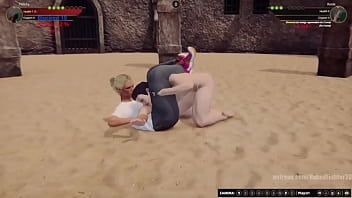 Felicity vs rosie nf3d mixed mma combat femdom