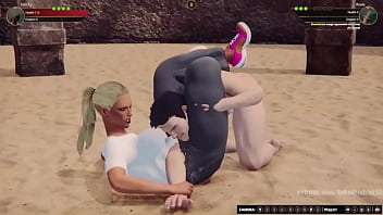 Felicity vs rosie nf3d mixed mma combat femdom