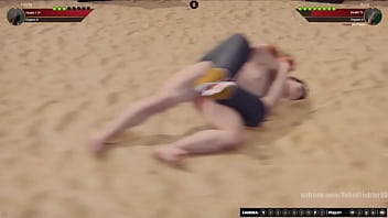 Felicity vs rosie nf3d mixed mma combat femdom