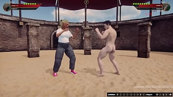 Felicity vs rosie nf3d mixed mma combat femdom