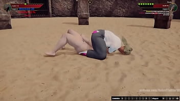 Felicity vs rosie nf3d mixed mma combat femdom