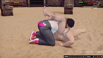 Felicity vs rosie nf3d mixed mma combat femdom